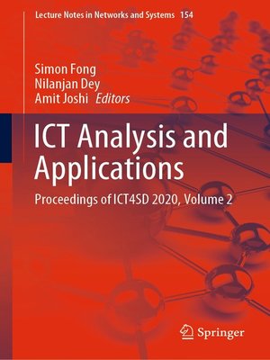 cover image of ICT Analysis and Applications